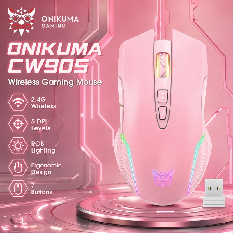 Es5 Esports Rgb Gaming Mouse - ONIKUMA CW905 ワイヤレス/有線ゲーミングマウス 3600 DPI 2.4G