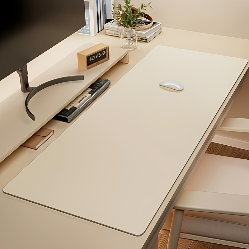 Esports Gaming Desk - 1個の大型フェイクレザーマウスパッド、滑り止め防水デスクパッド、オフィス、デスク用、デスク用マウスパッド、お手入れ簡単、マウスパッド