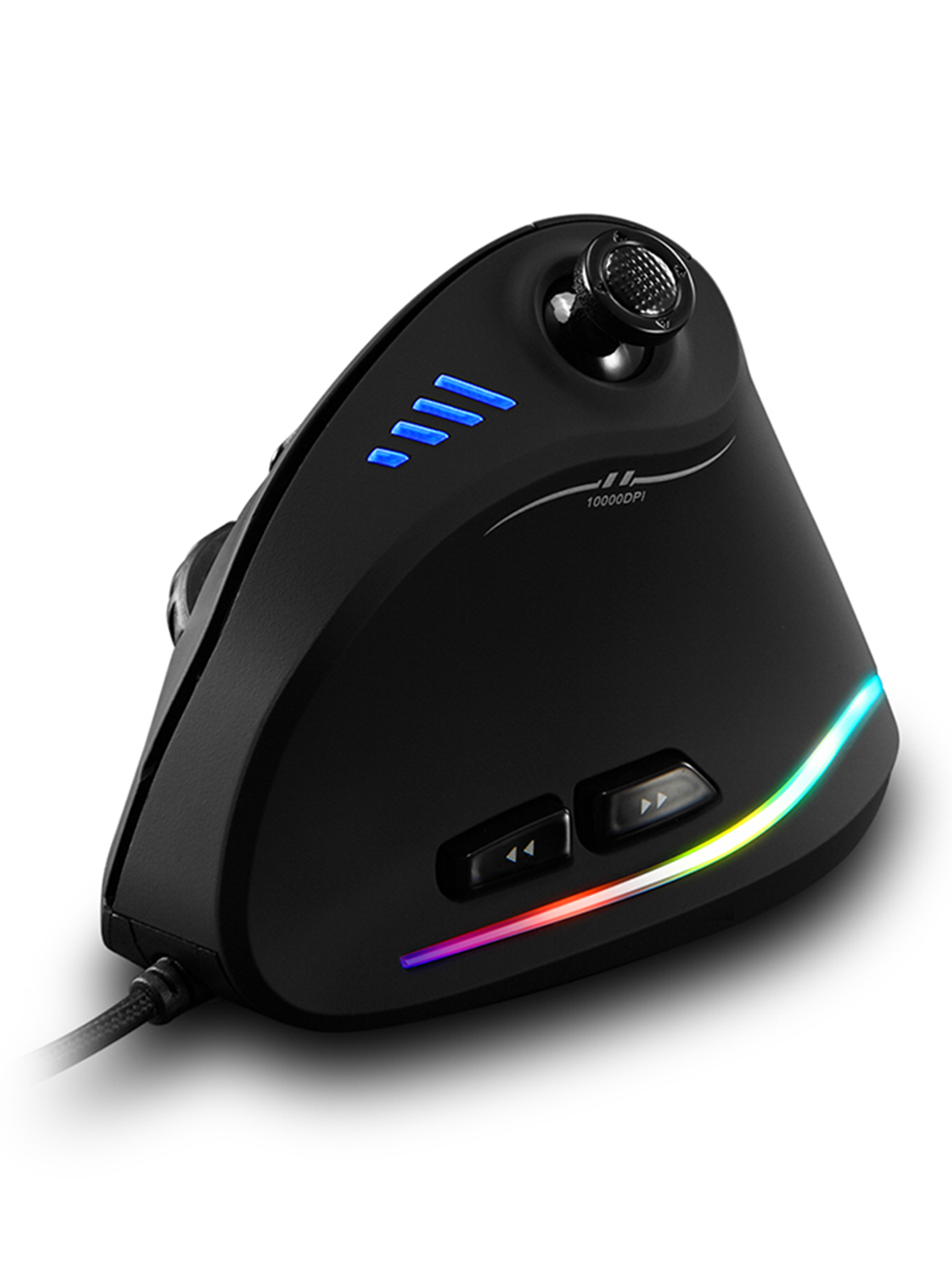 Es5 Esports Rgb Gaming Mouse - C-18垂直ゲーミングマウス 10000 DPI プログラム可能 11ボタン USB有線