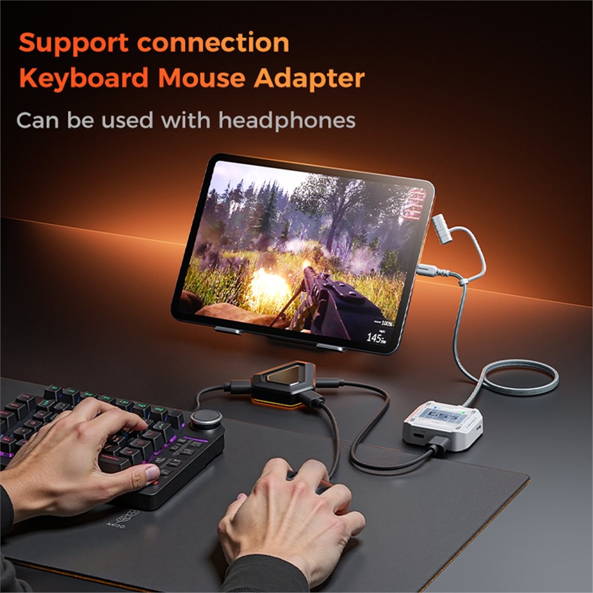 Gaming Esports Esports - 更新しました。 eスポーツゲーミングアダプター、USB-Cオーディオ充電アダプター、3.5mm/Type-C/USB、高解像度、60W充電、iPad用、iPhone用