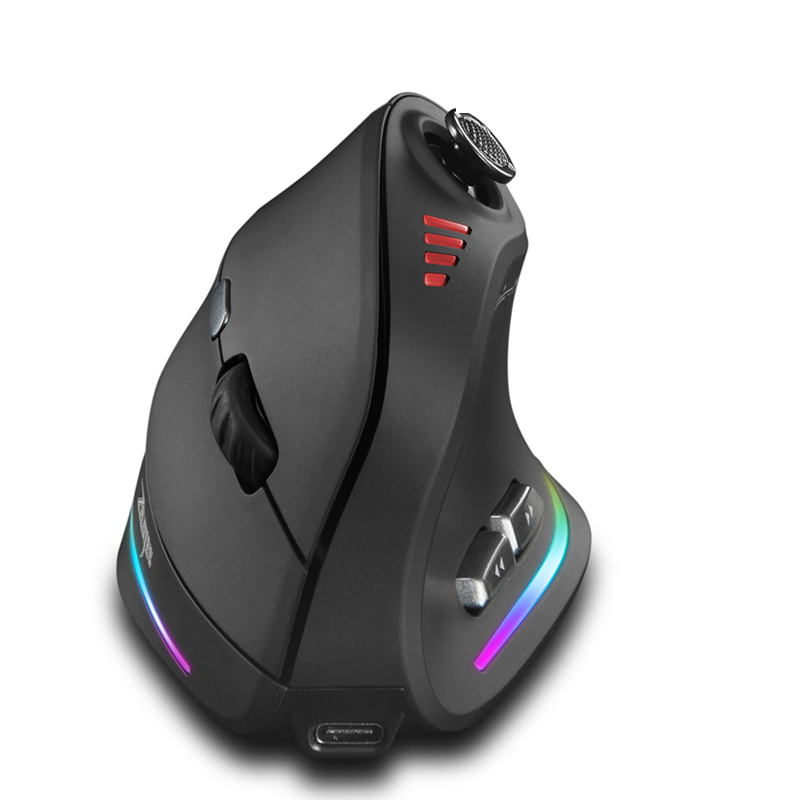 Es5 Esports Rgb Gaming Mouse - Jomaa RGB バックライト付きワイヤレス垂直マウスコントロールゲーマー用 24000DPI 調整可能なプログラマブルボタンゲーミングマウス有線
