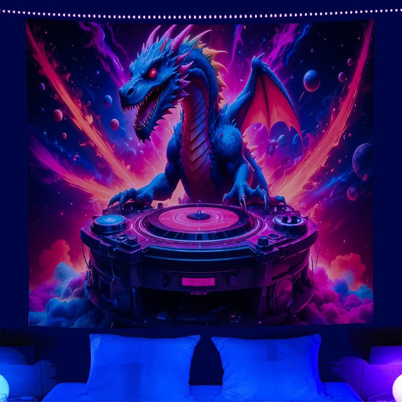 VIKAMA サイケデリック DJ ロボット タペストリー  - Esports Gaming Bar のレビューと価格