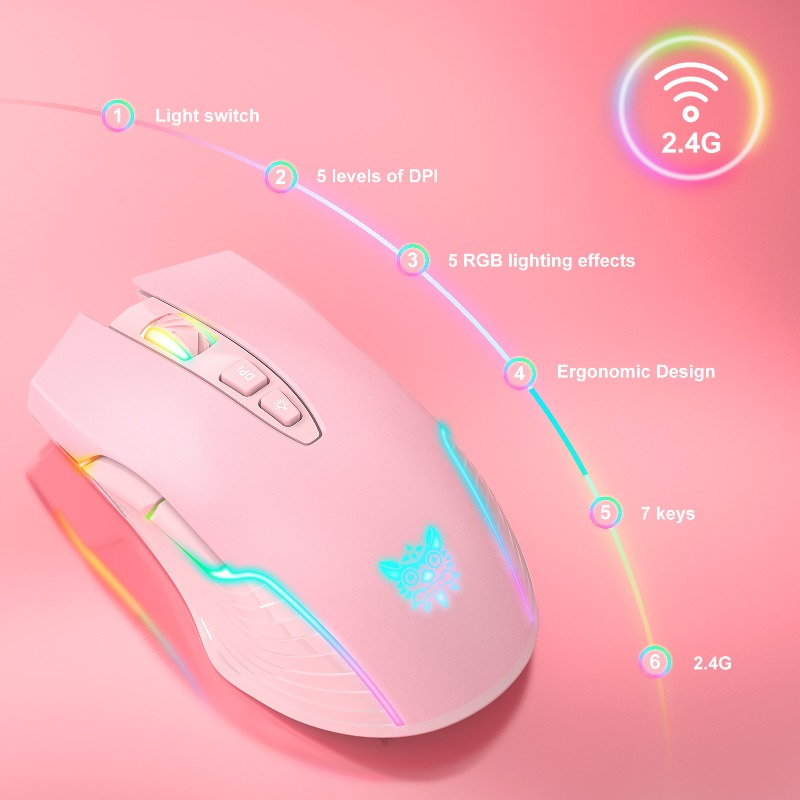 ONIKUMA CW905 ワイヤレス/有線ゲーミングマウス - Es5 Esports Rgb Gaming Mouse のレビューと価格