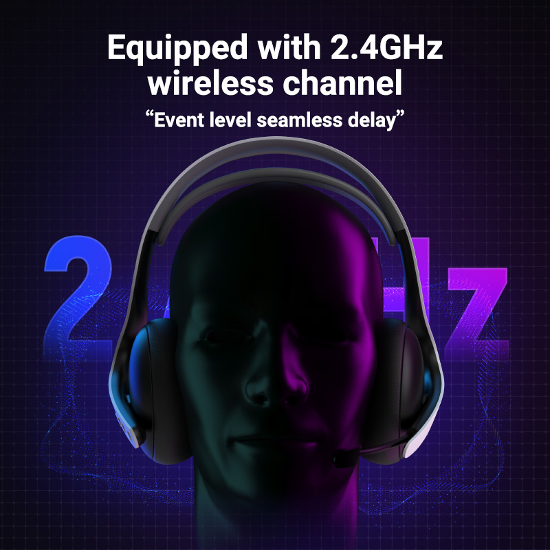 2.4Gワイヤレス/有線/BT A01ゲーミングヘッドセット - Esports Gaming Bar のレビューと価格