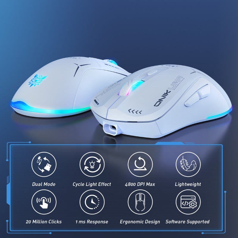 ONIKUMA CW917 ワイヤレス/有線ゲーミングマウス - Es5 Esports Rgb Gaming Mouse のレビューと価格