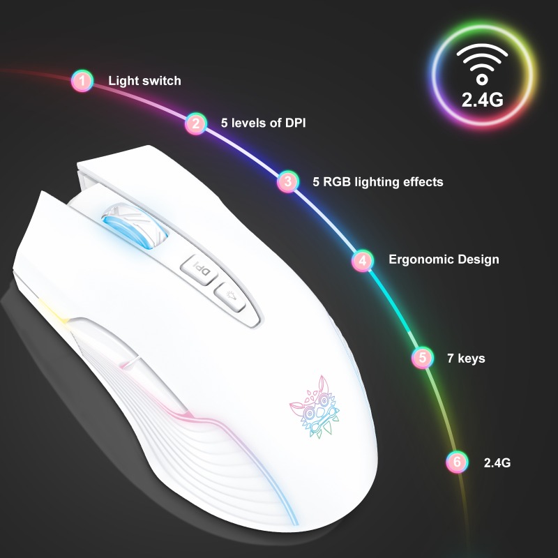 ONIKUMA CW905 ワイヤレスゲーミングマウス 2. - Es5 Esports Rgb Gaming Mouse のレビューと価格